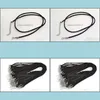 Cord Wire Wholesale 100Pcs/Lot Black Korean Soft Veet Sier Tone Lobster Clasp Fit Diy Necklaces 21 Ac39 Drop Delivery Jewelry Find Dh0Z9