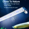 18-75 см Super Slim Leds Aquarium Lights Aquatic Plant Light Расширимый водонепроницаемый зажим на лампе для рыбного бака 90-260V