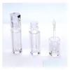 Other Festive Party Supplies Empty Lip Gloss Tubes 5.5 Ml Square Hexagon Shape Clear Balm Container Organize Lipstick Refillable B Dhv1P