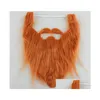 Maschere per feste in maschera Barbe finte Costume di Halloween Consegna goccia nera Giardino domestico Forniture festive Dhjxj