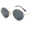 Sunglasses 2023 Vintage Unique Metal Small Frame Oval Women Men Fashion Brand Designer Gold Black Goggles UV400 Oculos