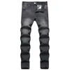 Mäns jeans 2023 Mid-Rise Casual Solid Color Slim Stretch Men's Cotton Pencil Pants Simple Streetwear