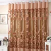 Curtain 250cm X 100cm Flower Tulle Door Window Drape Panel Sheer Scarf Valances Curtains 4 Colors