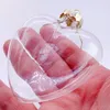 Party Decoration Promotion - DIY Paintable Transparent Christmas Ornament 85mm Glass Heart 5/Pack