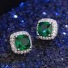 emerald earrings white gold