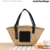 Shoulder Bags Driga Women Mitsubishi Grass Hand-made Oblique Beach Shoulder Bags Casual Woven Handbags Portable Vegetable Basket Straw Bags 011123H