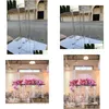 Party Decoration 12Pcswedding Centerpiece Flower Centerpieces Vase Stand With Crystal Acrylic Yudao1564 Drop Delivery Home Garden Fe Dhqdq