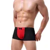 Underpants Briefs Men's Breathable Color Bowknot Silk Boxer Icing Wasited Blocking Mid Underwear Old School Men