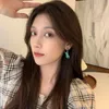 Stud Earrings Korean Simple Morandi Color Summer Small Fresh Ear Studs Female Prevent Rust Jewelry For Woman 2023 Trend