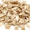 Décorations de Noël 50pcs 85 * 85mm ruban de satin rose arcs décoration paquets cadeaux petits arcs de fleurs pour artisanat arc de mariage naissance bricolage décoration de fête