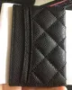 Portafogli MINI firmati Black Caviar Uomo Donna Porta carte Hardware GoldSilver Porta carte di credito in vera pelle2771