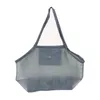 Borse portaoggetti 11 colori Blanks Bambini Mesh Shell Sand Beach Seashell Bag Giocattoli per bambini Ricevere sandbox Lontano Cross Drop Delivery Home Dhagu