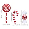 Christmas Decorations Candy Cane Ornaments Glitter Sparking Tree Hanging