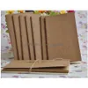 Блокноты Kraft Notebbook Unlict Blank Books Travel Journals для учеников школьники пишут офис доставки Busine Dhgarden Dhonm