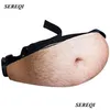 Storage Bags Sereqi Novelty 3D Pu Beer Belly Bag Funny Daddy Mommy Travel Phone Antitheft Organizer Holder Maker Dadbag1 Drop Delive Dhyzt