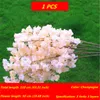 Dekorativa blommor 2023 Simulering Cherry Blossom Branch Artificial Flower El Wedding Decoration Home Party Decor Wall