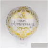 Décoration De Fête 1Pc 18 Pouces Amour Famille Cadeau Ballon À Air Anniversaire Heureux Festival Fournitures Drop Delivery Maison Jardin Événement Festif Dhht0