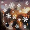 Emballage cadeau 100 PCS réutilisable fenêtre de Noël flocons de neige autocollants verre s'accroche autocollant électrostatique autocollant pour année enfants chambre fête décor