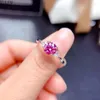Cluster Rings Pink Moissanite Diamond Ring S925 Sterling Silver passerade Test VVS1 Fashion Women's Jewelry Luxur Gift