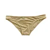 Underpants Men's Sexy Bikini Briefs Flat Seamless Silky Underwear Low Rise Elastic Tight Small Ice Silk Translucent Panties