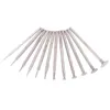 12Pcs 2.3 Shank Diamond Grinding Burr Needle Point Engraving Carving Polishing Glass Jade Stone Drill Bit Rotary Tool Set