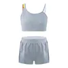 Bühnenkleidung für Kinder, Mädchen, Gymnastik, Workout, Sport-Outfits, Ballett-Tanz-Sets, ärmelloses Crop-Tanktop mit Shorts und Hosen