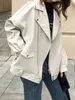 Femmes en cuir Faux Sungtin Veste Femmes Casual PU Lâche Moto Vestes Femme Streetwear Surdimensionné Manteau Coréen Chic Printemps 230110