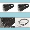 Cord Wire Wholesale 100Pcs/Lot Black Korean Soft Veet Sier Tone Lobster Clasp Fit Diy Necklaces 21 Ac39 Drop Delivery Jewelry Find Dh0Z9