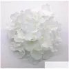 Decorative Flowers Wreaths 37 Colors Hydrangea Head Simated Artificial Hydrangeas Amazing Colorf Flower For Wedding Home Party Dec Dhemz