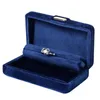 Jewelry Pouches 10pcs/lot Metal Velvet Box Couple Ring Earring Studs Pendant Handchain Storage Case Carrying Organizor Gift