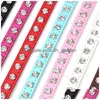 Cat Collars Leads Creative Diamond Cats Collar Pets Supplies Contrast Leather Petcollar T9I002042 Drop Delivery Home Garden Dhgarden Dhrtd