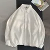 Camisas casuais masculinas Spring Autumn algodão branco Macho de manga longa Black elegante para homens 230111