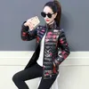 Frauen Unten Parkas Frau Winter Kleidung Frauen Mantel Blume Drucken Warme Jacke Doudoune Femme Streetwear Plus Größe XL6XL 230111