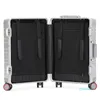 Suitcases All aluminum magnesium alloy travel suitcase Men s Business Rolling luggage on wheels trolley Carry Ons cabin