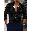 Chemises décontractées pour hommes Automne Mode Hommes Chemise surdimensionnée Totem Imprimer Hauts à manches longues Vêtements Club Cardigan Blouses Haute Qualité 230111