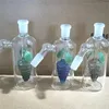 6 Arten von Wasserpfeifen, 14-mm-Aschefänger aus Glas mit buntem Silikonbehälter, Reclaimer, dicker Pyrex-Aschefänger, 4-mm-Quarz-Banger, Wasserpfeifen