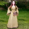 Sıradan Elbiseler Mandylandy Kadın Moda Vintage Stil Ortaçağ Elbise Gotik Kat Uzunluğu Cosplay Retro Uzun Elbise