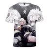 Heren t shirts 3d print hololive vtuber shishiro botan ed lente zomer preppy mannen/dames straat kleding t-shirt streetwear kawaii stijl