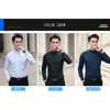 Mäns casual skjortor Browon Brand Men Business Long Sleeve Stand Collar Cotton Man Shirt Slim Fit Designs Fahion 230111