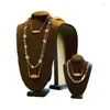 Hangende kettingen 2 stks/lot dames hoogwaardige klassieke kubus accessoires oliedruppel sieraden