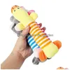 Jouets pour chiens à mâcher jouet mignon chiot en peluche anneau de dentition son à mâcher couineur cochon éléphant canard belle livraison directe maison Gar Dhgarden Dhy3P