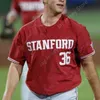 Baseball College Baseball bär anpassade tröjor 2021 Anpassade Stanford Baseball NCAA College Jersey Brock Jones Drew Bowser Brendan Beck Edman