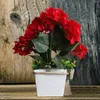 Dekoratif Çiçekler 12.5 inç Bahar Çelenk Duvar Kapı Kapı Dekorasyon Laleleri Çelenk Kova Twig Kış Ön Sundurma Dekoru