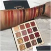 Eye Shadow Easy Makeup Rock Metal 16 Color Eyeshadow Bronzer Palette Matte Pearlescent Beauty Glazed Drop Delivery Health Eyes Dhm40