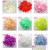 Decorative Flowers Wreaths 37 Colors Hydrangea Head Simated Artificial Hydrangeas Amazing Colorf Flower For Wedding Home Party Dec Dhemz