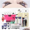 Faux Cils 16 Pcs Outils D'extension De Cils Set Kits De Maquillage Professionnel Cils Individuels Kit De Greffe Sac Drop Delivery Hea Dh5Lo