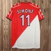 Monaco Club Soccer Jerseys BARTHEZ Retro Mens BEN YEDDER EMTEL Home Red White Football Shirts 77 82 90 91 92 94 95 96 97 98 99 00 1977 1982 1990 1991 1999 2000 1998 1996 1995