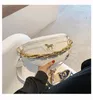 Taille Tassen 2023Chain Fanny Pack Dames Lederen tas Mini Vrouwelijke riem Fashion dames schouder Crossbody