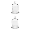 저장 병 Domecandle Cloche Bell Display Jar Cover Holderfor 홀더 미니 스탠드 케이크 테라리움 봉헌 테이블 촛대 장식 컵베이스