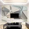 Duvar Kağıtları Özel Po Duvar Kağıdı 3D Modern Soyut Sanat Geometrik Desen TV Arka Plan Kapak Oturma Odası Yatak Odası için Duvar Kağıdı